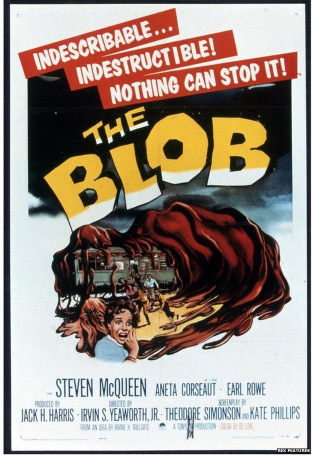 Promotional poster for the film The Blob