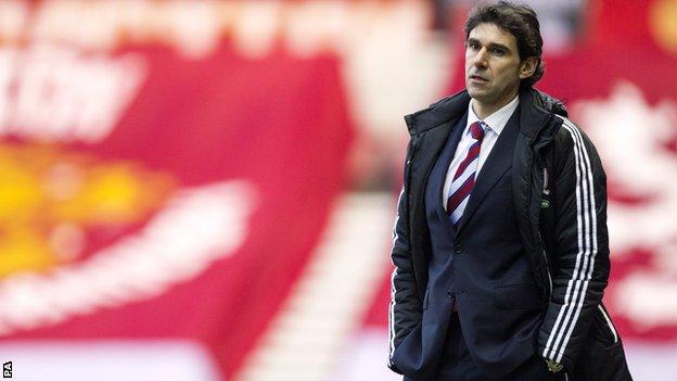 Middlesbrough head coach Aitor Karanka