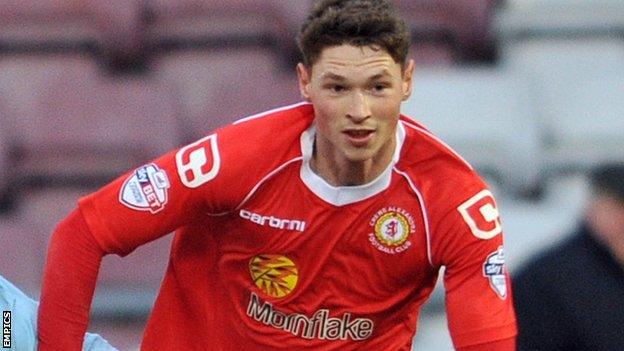 Crewe Alexandra's on-loan Manchester City teenager George Evans