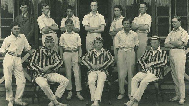 Ipswich School cricket team, 1916