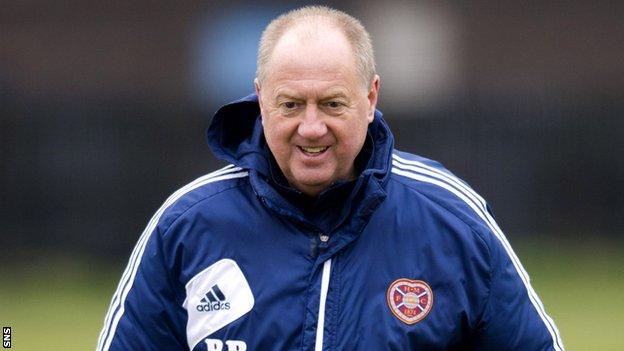 Hearts assistant manager Billy Brown