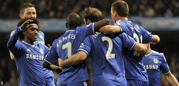 Chelsea celebrate