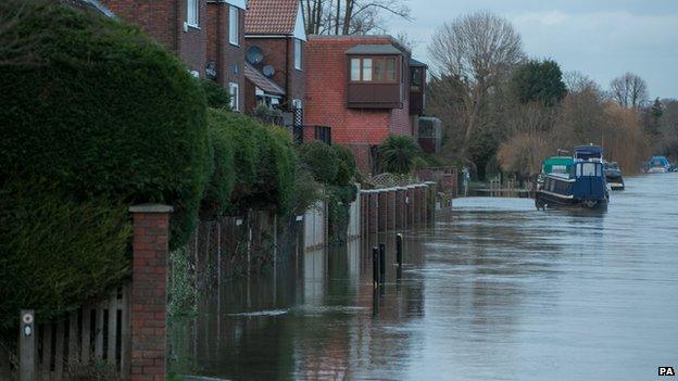 Towpath next to the River Thames in Old Windsor, Berkshire, on Monday