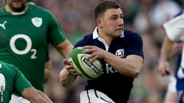 Scotland fly-half Duncan Weir