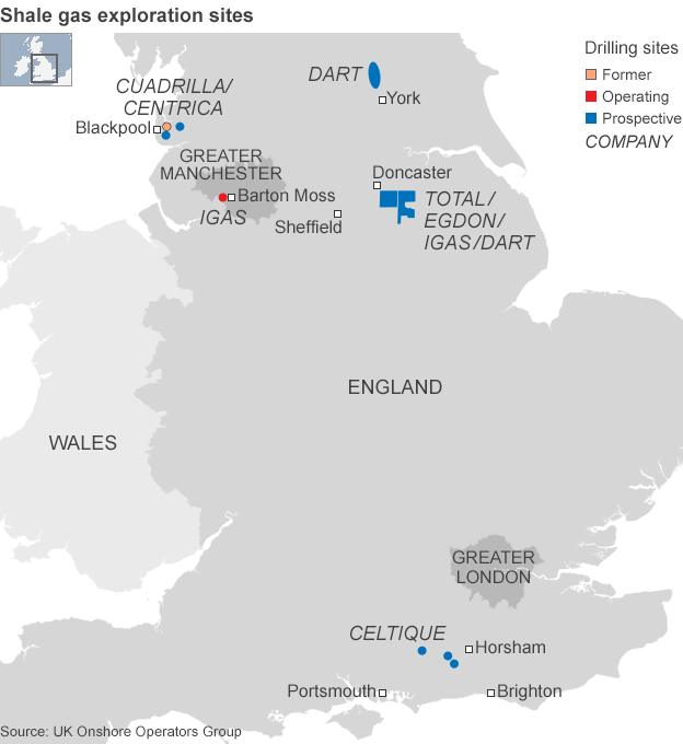 Graphic: Shale gas exploration sites