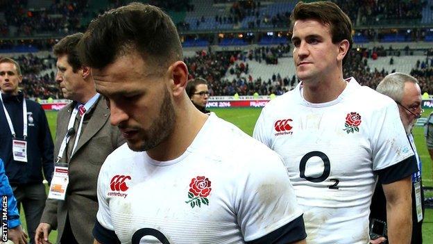 A dejected Danny Care of England