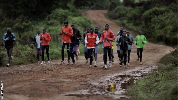 Iten training