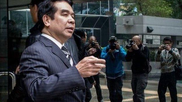 Carson Yeung outside court in Hong Kong