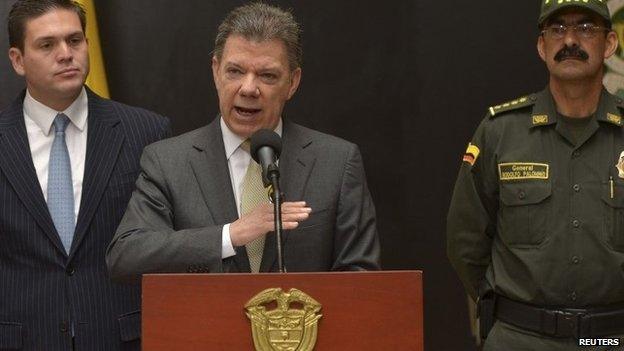 Colombia's President, Juan Manuel Santos