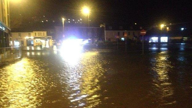 Flooding in Kingsbridge. Pic: Peter Trembath