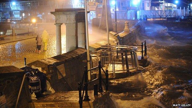 High water at Plymouth Barbican. Pic: Matt Gilley