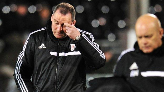 Fulham boss Rene Meulensteen after the FA Cup defeat by Sheffield United