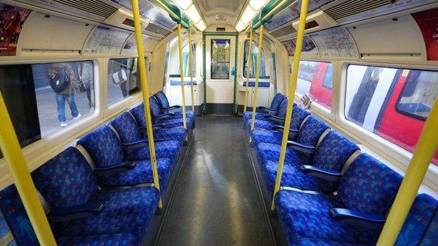 Empty Tube train