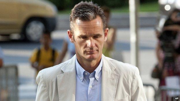 Inaki Urdangarin, the Duke of Palma, and husband of Spain's Princess Cristina outside court in July 2013