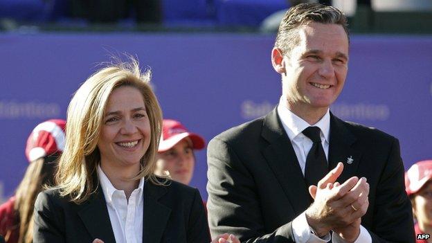 Princess Cristina with Inaki Urdangarin in 2008