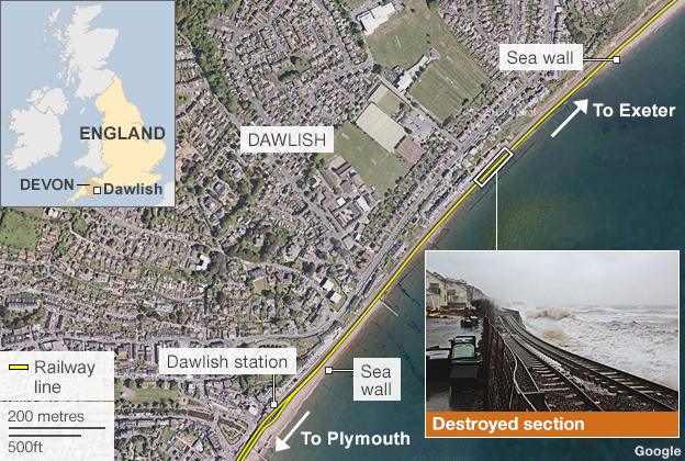 Map: Dawlish