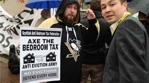 The Bedroom Tax has led to protests