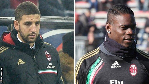 Adel Taarabt and Mario Balotelli