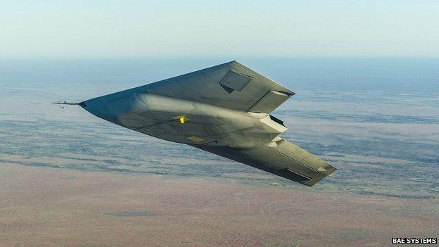 Taranis in flight on 10 August 2013