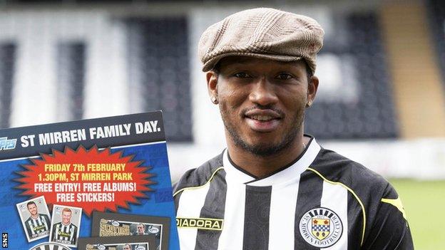 St Mirren midfielder Eric Djemba-Djemba