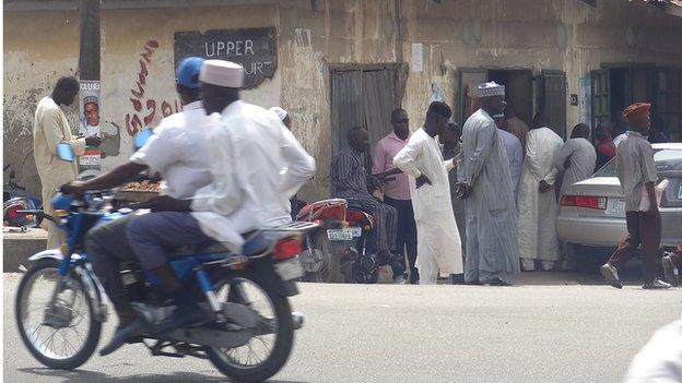 The exterior of a dilapidated courthouse in Bauchi