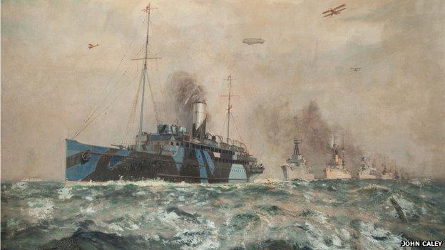 HMS King Orry was owned by the Isle of Man Steam Packet company- it was present at the surrender of the German Fleet in 1918