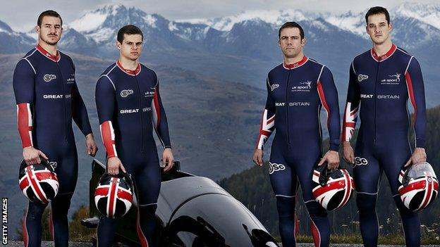 GB Bobsleigh squad