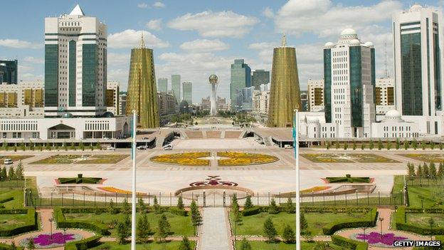 A view of the Kazakh capital Astana