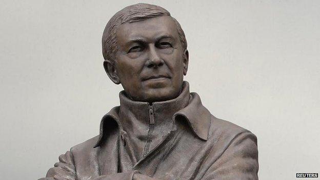 Statue of Sir Alex Ferguson outside Old Trafford