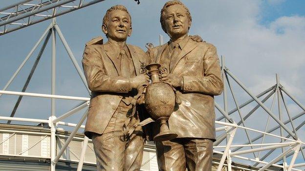 Brian Clough and Peter Taylor statue