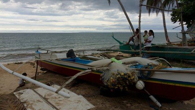 Devastation on the shore