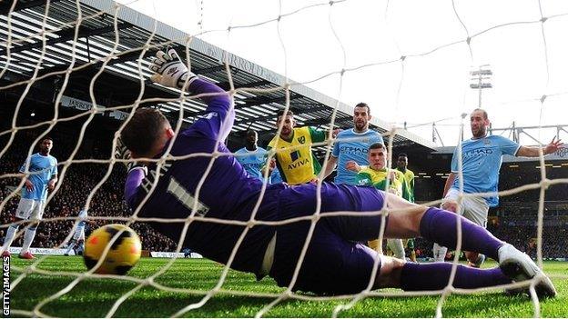 Gary Hooper's goal is disallowed for offside