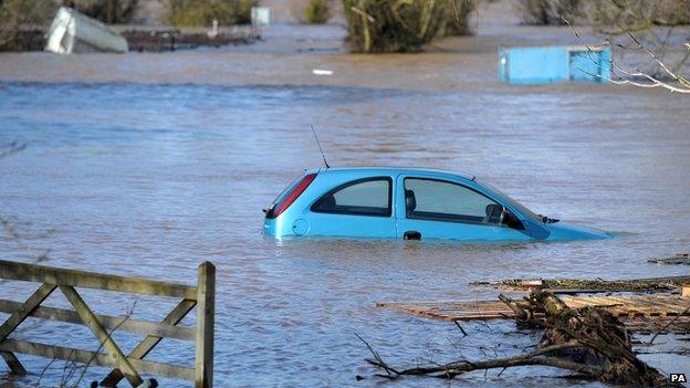 Burrowbridge, Somerset, 9 February 2014