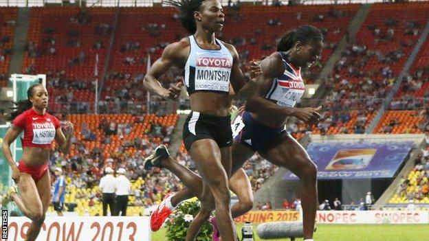 Amantle Montsho and Christine Ohuruogu (right)