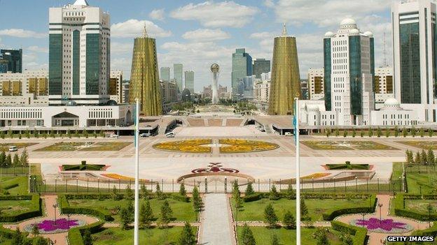 Astana skyline in Kazakhstan