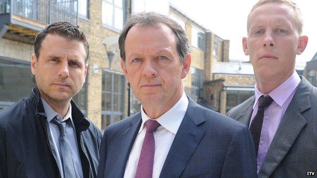 Jason Durr, Kevin Whately and Laurence Fox in Lewis