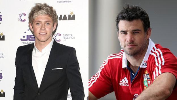 Niall Horan and Mike Phillips