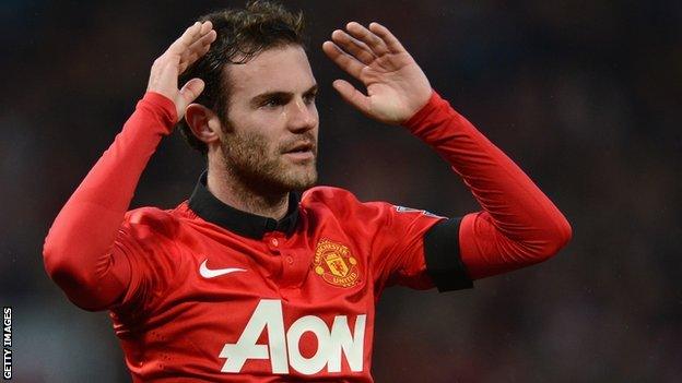 Manchester United playmaker Juan Mata