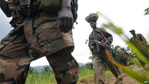 Rwandan troops in DR Congo