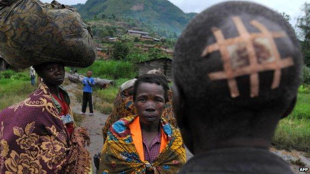 Wounded man in DR Congo (file photo)