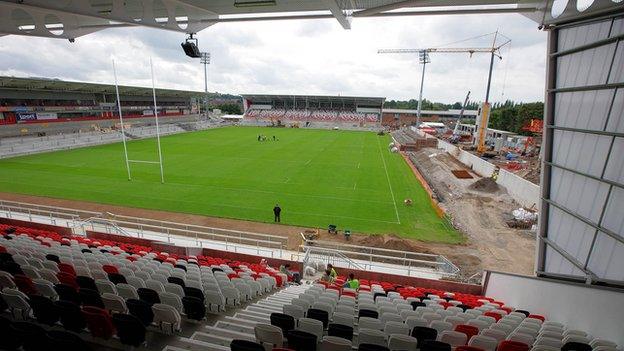 The new Ravenhill is nearing completion