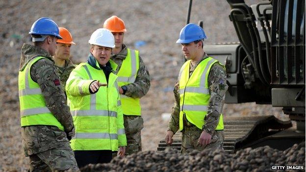 Prime Minister David Cameron on Chesil Beach