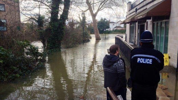 Flooding in Staines-upon-Thames