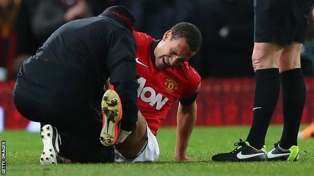 Rio Ferdinand receives treatment