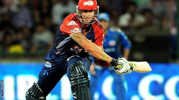 Kevin Pietersen playing for Delhi Daredevils