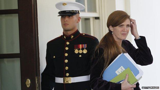 Samantha Power leaving the White House