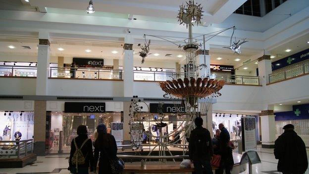 The Emett Clock in the Victoria Centre