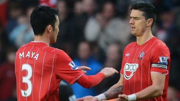 Maya Yoshida and Jose Fonte