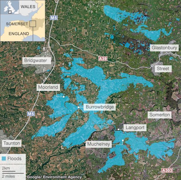 Somerset levels flooding