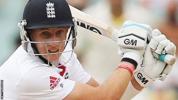 England batsman Joe Root